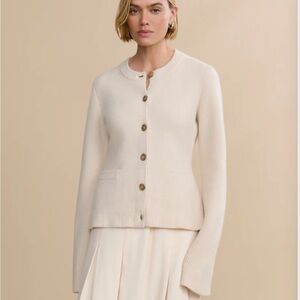 Jenni Kayne Cooper Cardigan in Warm Ivory